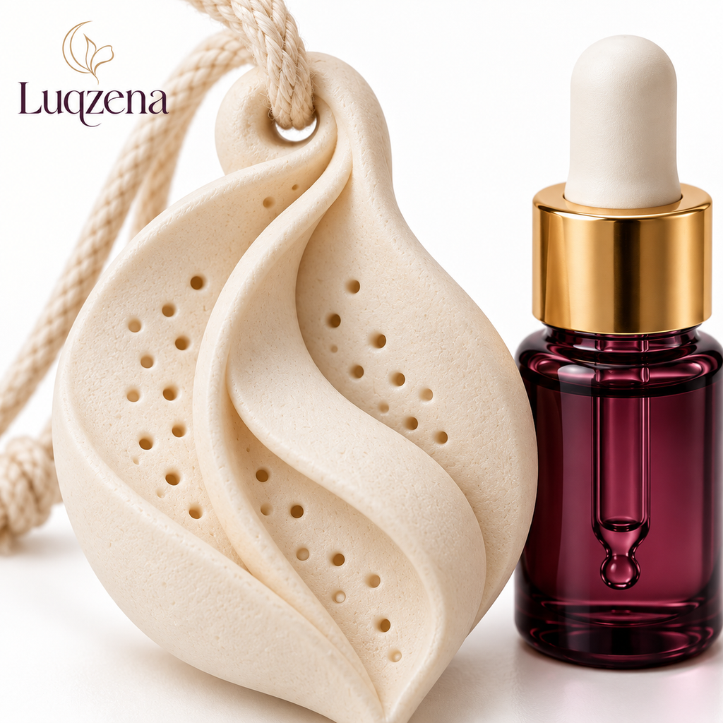Luqzena™ Scent Fold Ceramic Talisman