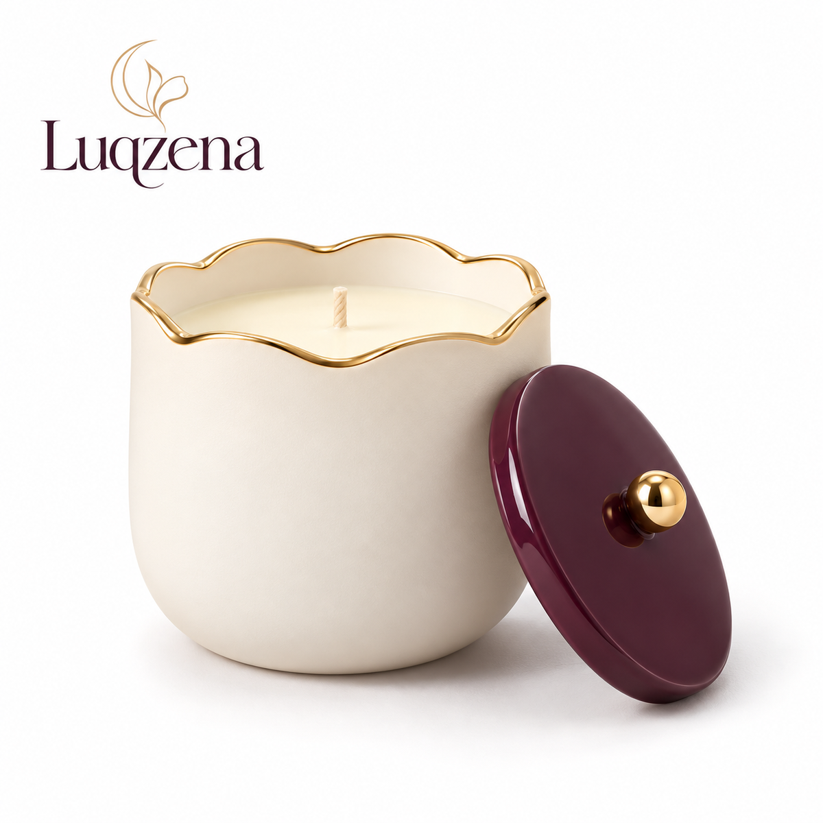 Luqzena™ Gilded Bloom Scented Candle