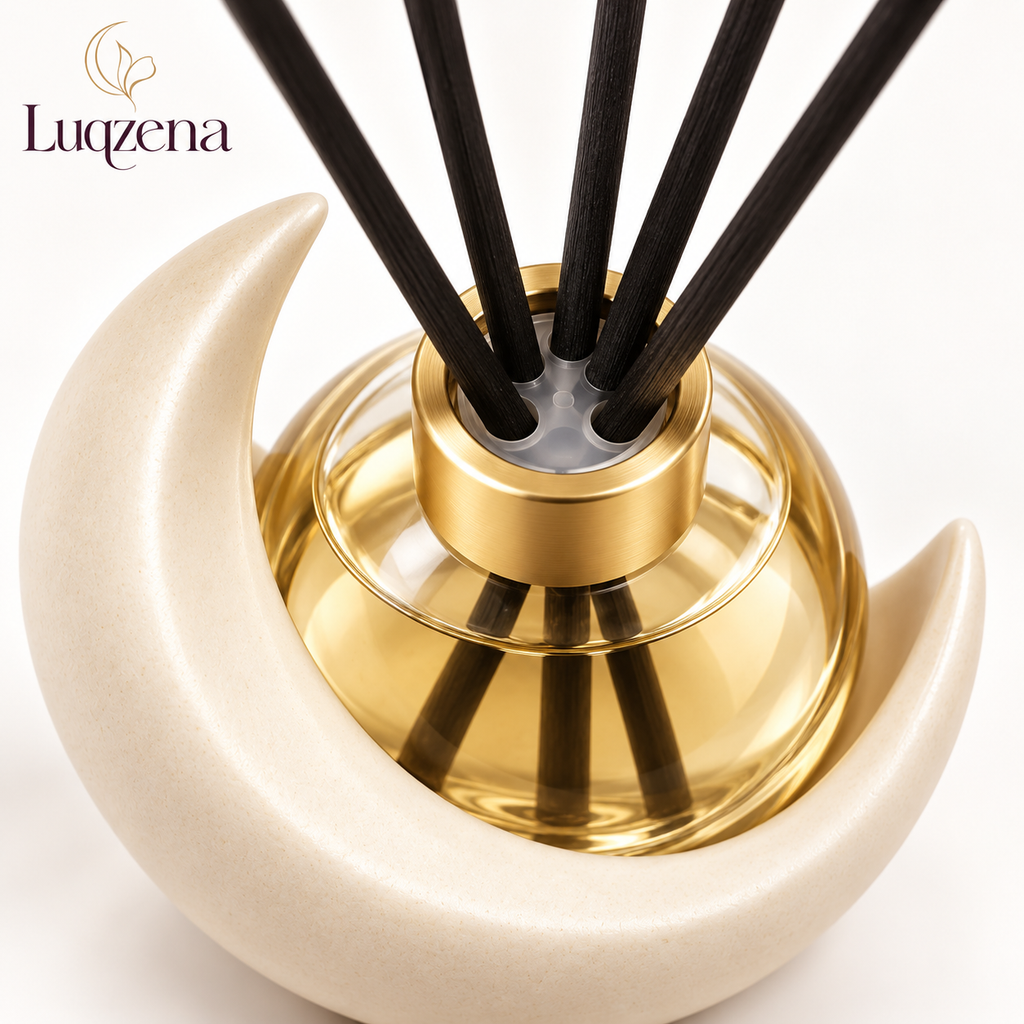 Luqzena™ Crescent Hearth Reed Diffuser