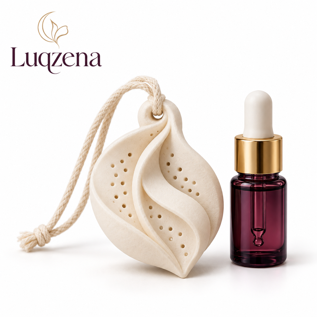 Luqzena™ Scent Fold Ceramic Talisman