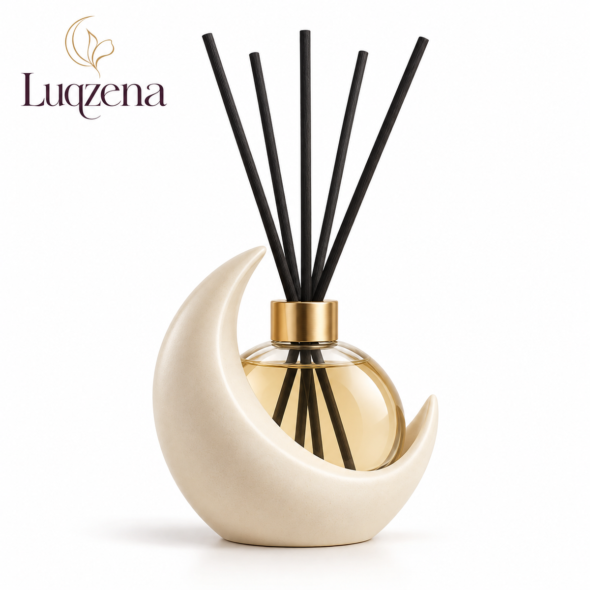 Luqzena™ Crescent Hearth Reed Diffuser